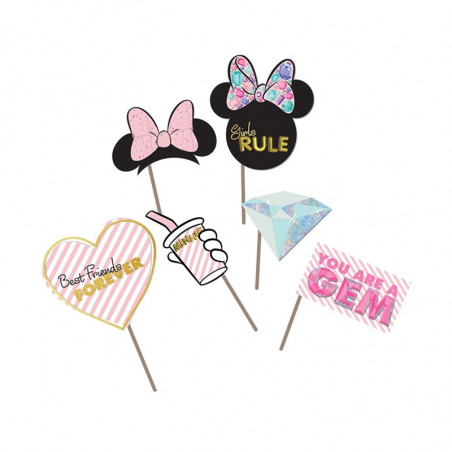 Accessoires Photobooth Minnie Mouse Anniversaire Disney Premium