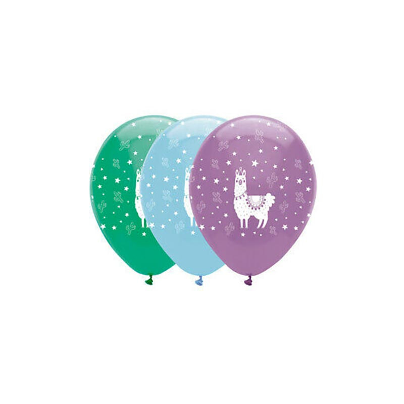 Ballons Latex Lama et Cactus - Anniversaire pour enfant