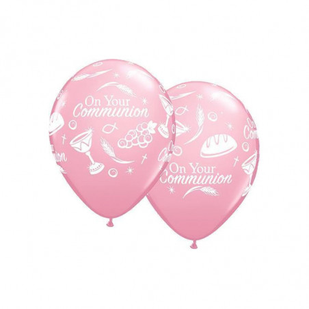 Ballon Décoration Baptême Rose Clair Nacré - Qualité premium