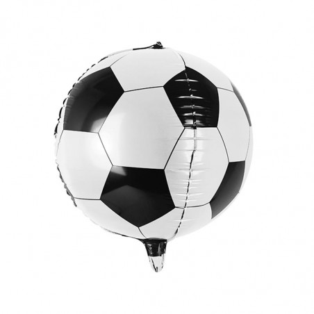 Ballon de Foot Football Noir et Blanc en Alu Hélium Ballon de Foot Football Noir et Blanc en Alu Hélium
