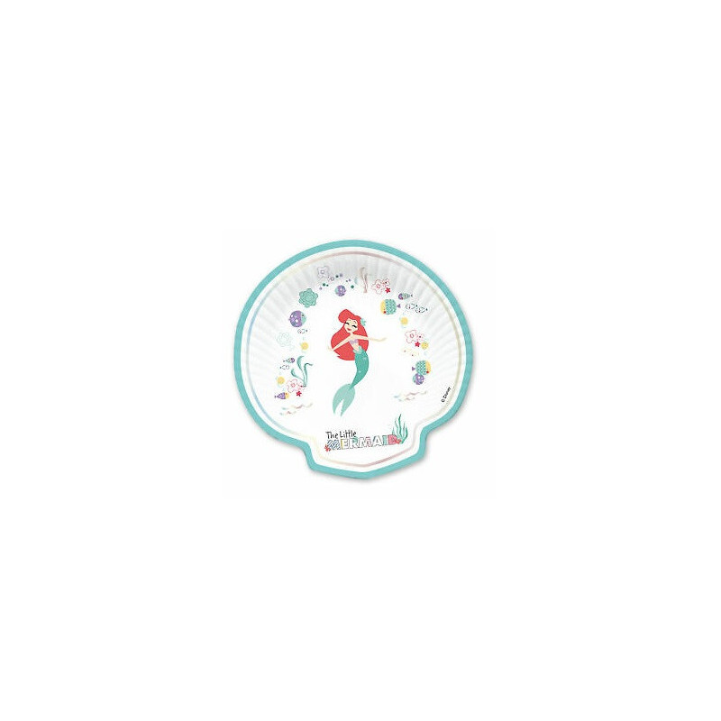 Grandes Assiettes Coquillage Ariel Petite Sirène - Disney Premium