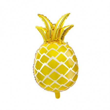 Ballon Alu XL Ananas Doré - Tropical Party Décoration