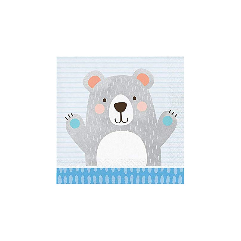 Grandes Serviettes Ours polaire - Anniversaire Banquise & Ours blancs