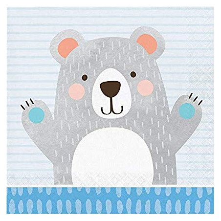 Grandes Serviettes Ours polaire - Anniversaire Banquise & Ours blancs