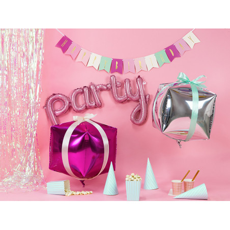 Ballon Party Rose en Alu - décoration de fête