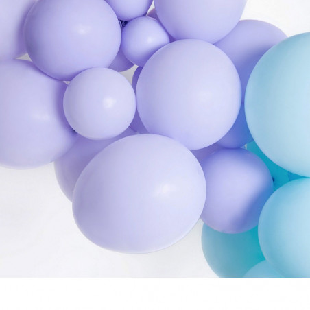 10 Ballons Gonflables Latex Parme Pastel Poudré Fête