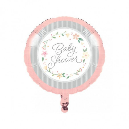 Ballon Alu Baby Shower Florale - Fleurs