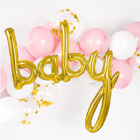Ballon "Baby" Mot - Doré Or Décoration de fête