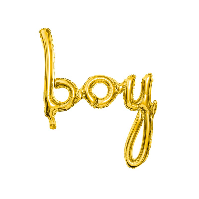Ballon Mot Boy Doré - Manuscrit Décoration