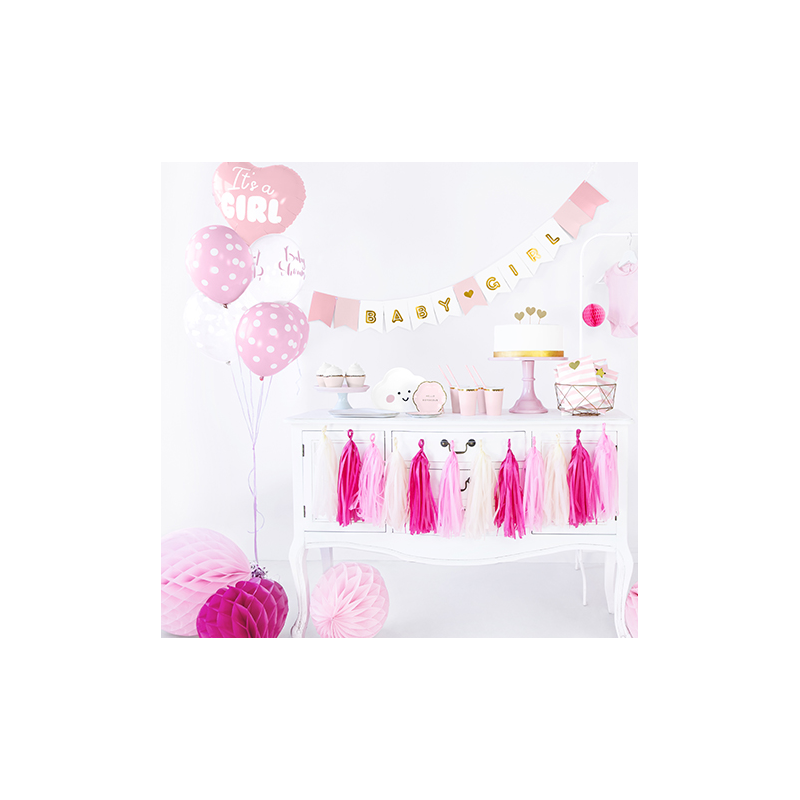 Banderole à fanions Baby Girl - C'est une fille Baby Shower