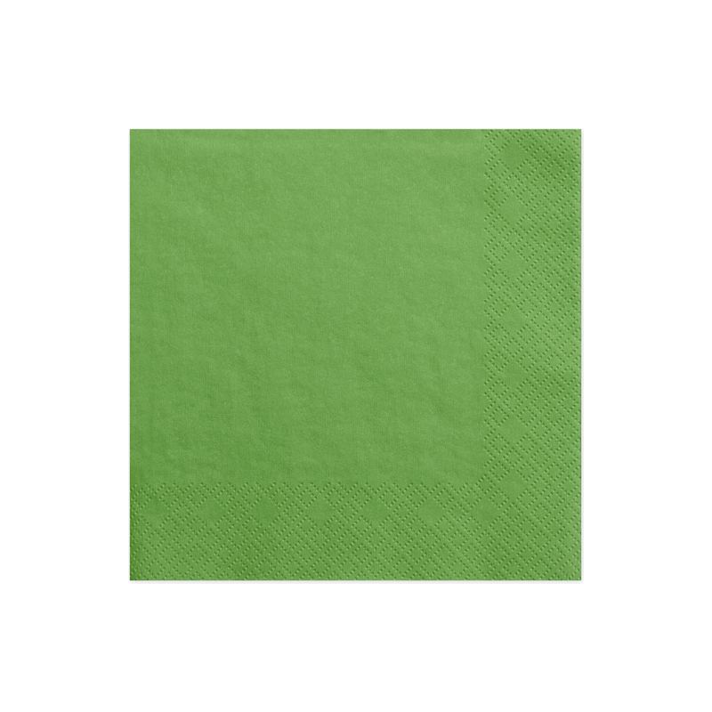 Serviettes en Papier Vert 