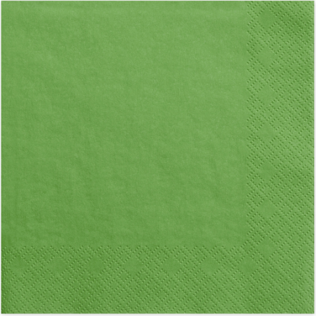 Serviettes en Papier Vert 