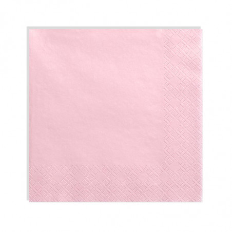 Grandes Serviettes Papier Rose Vaisselle Jetable de Fête