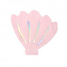 Serviettes Coquillage Rose Pastel Petite Baleine Holographiques - Anniversaire pour enfants Serviettes Coquillage Rose Pastel Petite Baleine Holographiques - Anniversaire pour enfants