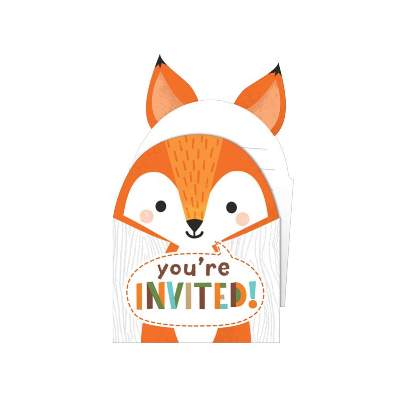 Cartes D Invitation Forme De Renard Anniversaire A Theme Enfant Cartes D Invitation Forme De Renard Anniversaire A Theme Enfant