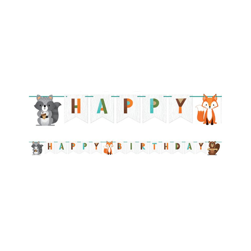 Guirlande Banderole Decoration Anniversaire Theme Animaux De La Foret Guirlande Banderole Decoration Anniversaire Theme Animaux De La Foret