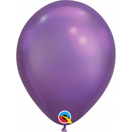 8 Ballons Gonflables Latex Nacré Violet Electrique