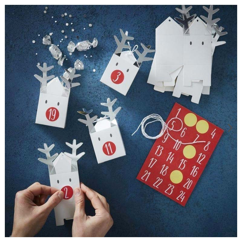 Kit - Calendrier de l'avent DIY Petit Renne