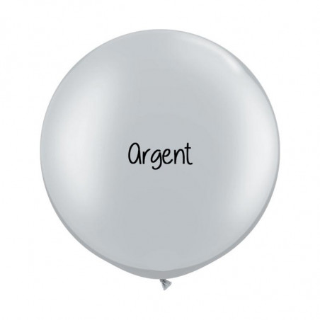 Guirlande de ballons organiques Noël - Argent et bleu