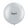 Guirlande de ballons organiques Noël - Argent et bleu Guirlande de ballons organiques Noël - Argent et bleu