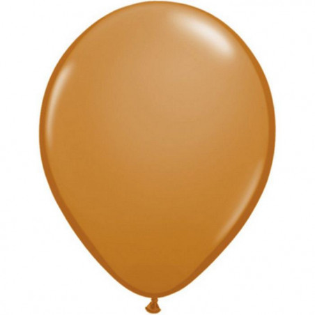 100 Mini Ballons Latex Mocha Marron Clair Fête - 5 pouces 12cm