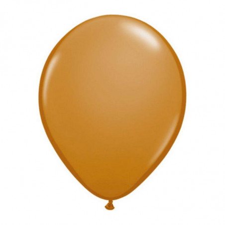 100 Mini Ballons Latex Mocha Marron Clair Fête - 5 pouces 12cm