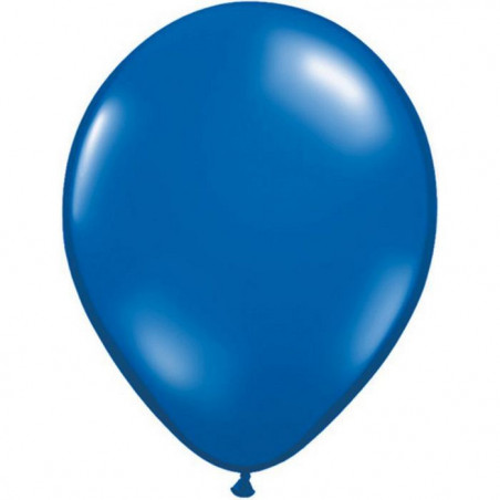 10 Ballons Latex Bleu Nuit Fête - 11 pouces