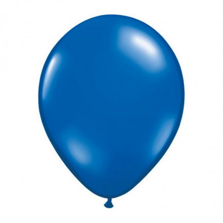 10 Ballons Latex Bleu Nuit Fête - 11 pouces