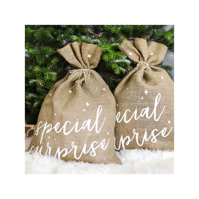 Sachets en Jute Pour Mariage, Différents coloris - Pack de 10 sacs