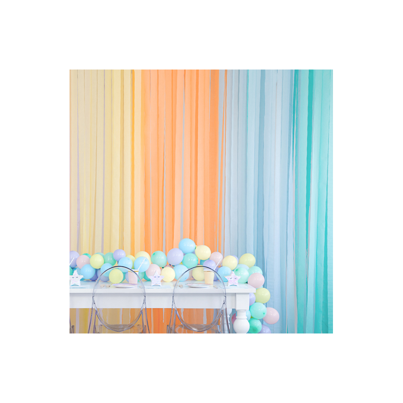 Serpentin vert d'eau Papier Crépon Décoration de Fête