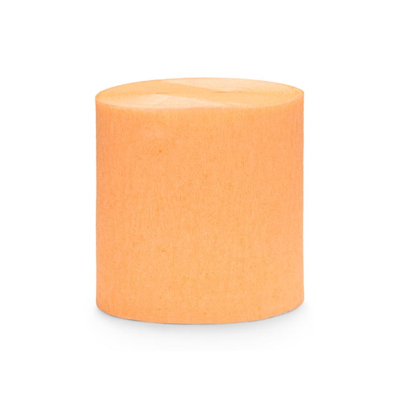 Serpentin Pêche Orange Pastel Papier Crépon Décoration de Fête