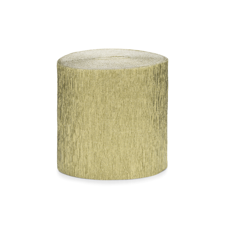 Serpentin Or Doré Papier Crépon Décoration de Fête