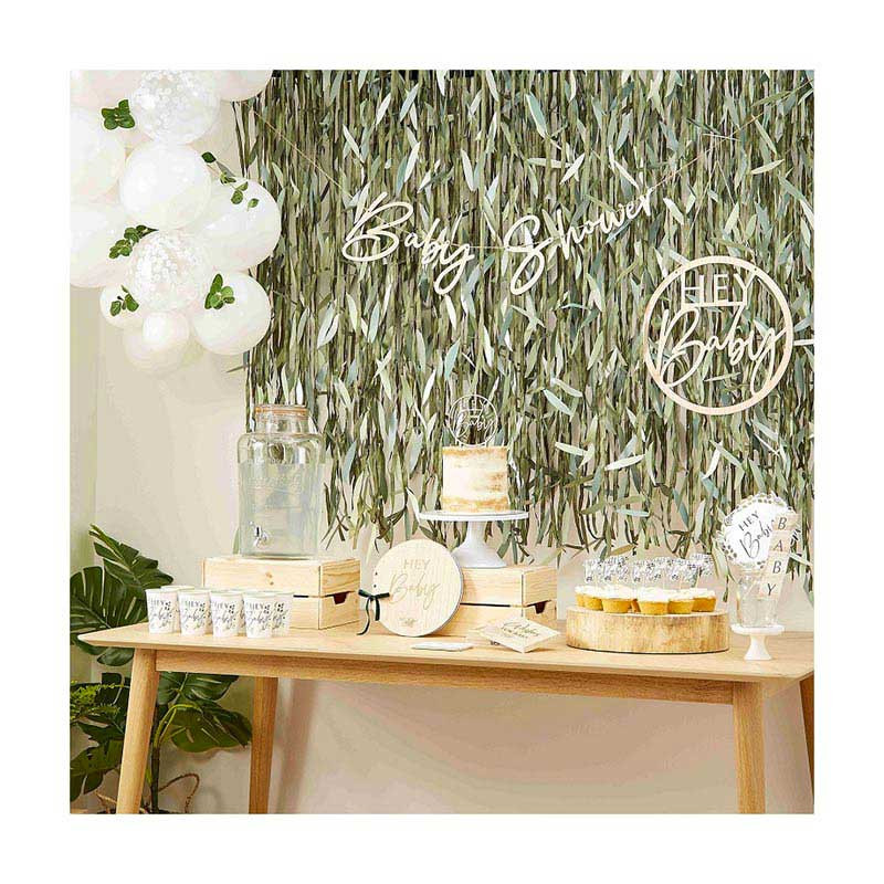Serviettes en Papier Hey Baby - Thème Champêtre Baby Shower Eucalyptus