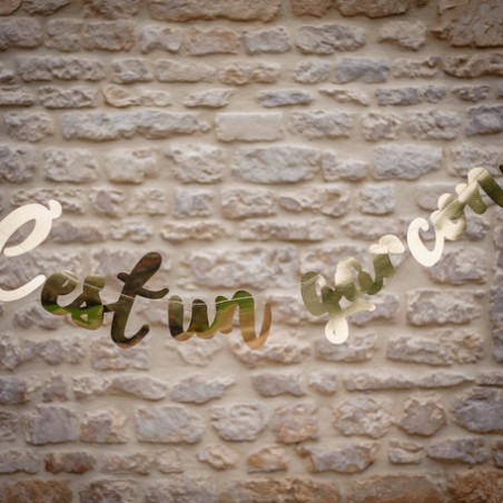 Banderole "C'est un garçon " dorée - Décoration Bébé Shower Naissance Banderole "C'est un garçon " dorée - Décoration Bébé Shower Naissance