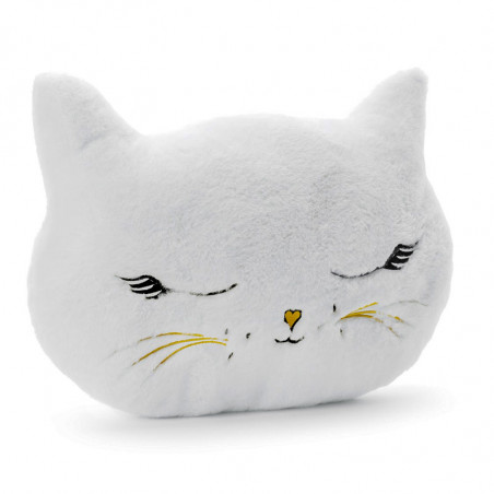 Grande Peluche Chat - Coussin Décoration de Chambre