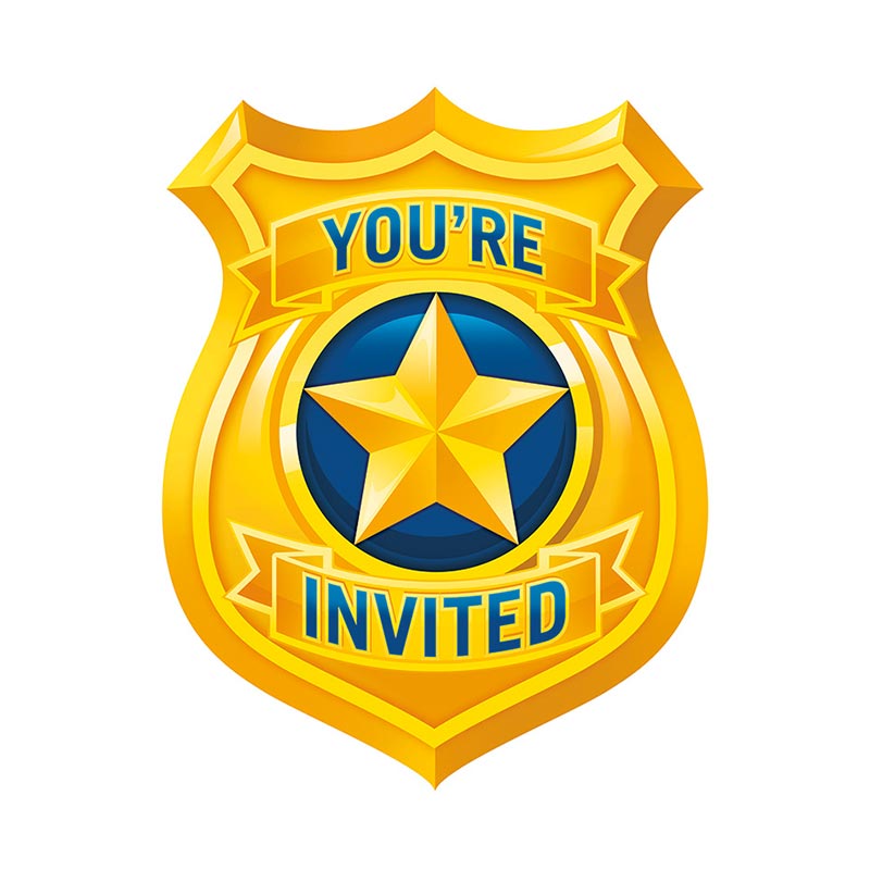 Cartons D Invitations Theme Police Policier Gendarmes Et Voleurs Cartons D Invitations Theme Police Policier Gendarmes Et Voleurs