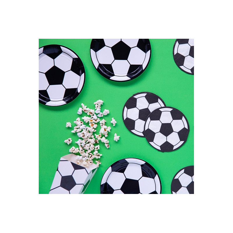 Kit Premium Décoration pour Gâteau Anniversaire Football Equipe Bleu
