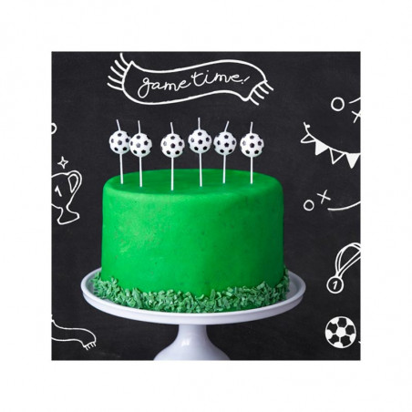 Bougies en Forme Ballon de Foot - Anniversaire Football Sport