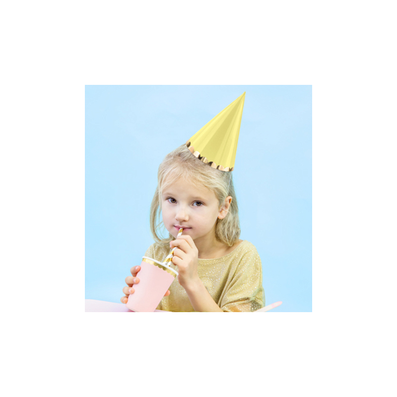 Chapeaux de fête Pastel et Dorés - Assortiment pastel jeux