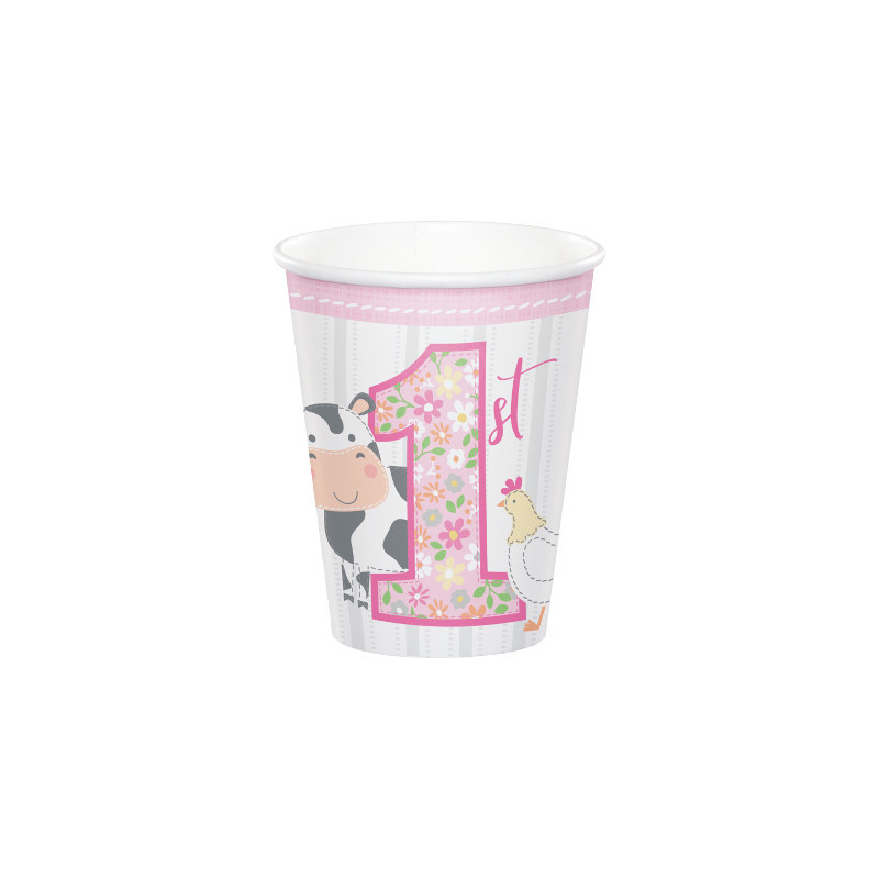 Gobelets Verres En Papier Premier Anniversaire Bebe Fille Liberty Gobelets Verres En Papier Premier Anniversaire Bebe Fille Liberty