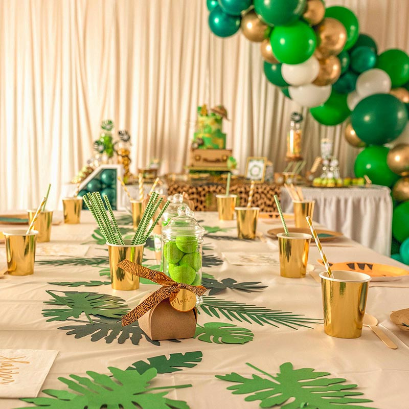 Kit Arche de Ballons Organiques - Modèle Jungle Safari Party