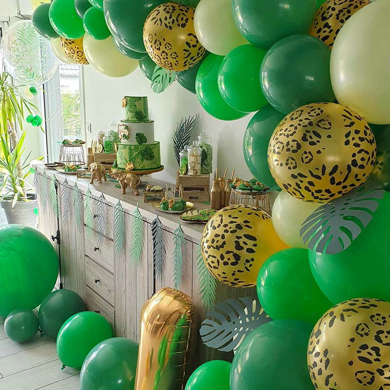 Kit Guirlande de Ballons Organiques - Modèle Jungle Party