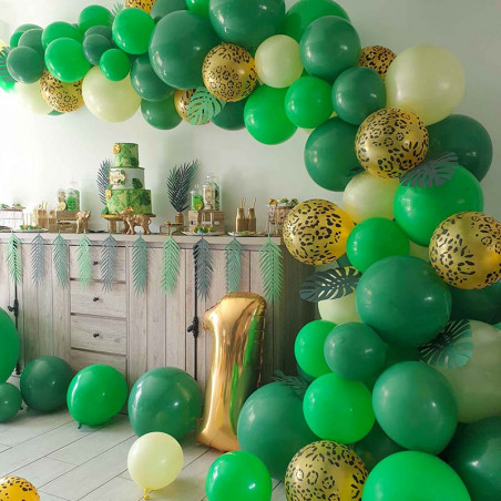 Kit Guirlande de Ballons Organiques - Modèle Jungle Party