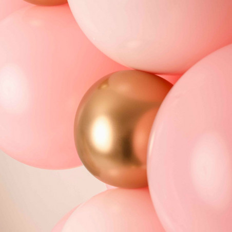 Confettis Premium Pois Rose et Doré Confettis Premium Pois Rose et Doré