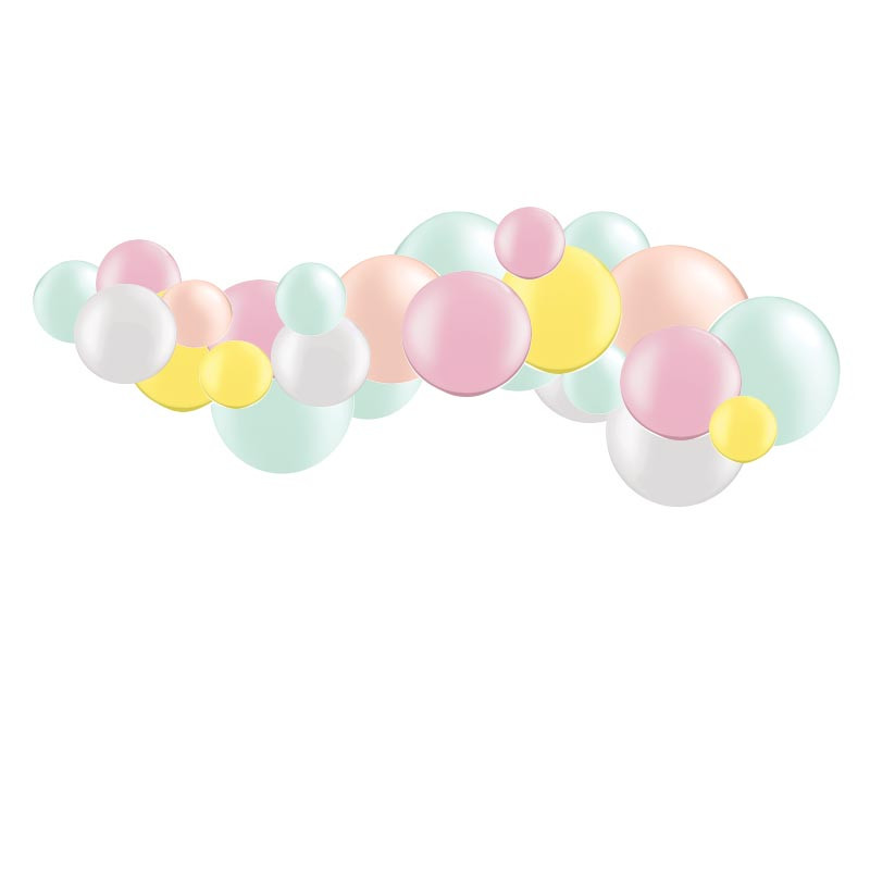 Kit Guirlande de Ballons Organiques - Modèle Pastel