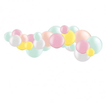 Kit Guirlande de Ballons Organiques - Modèle Pastel