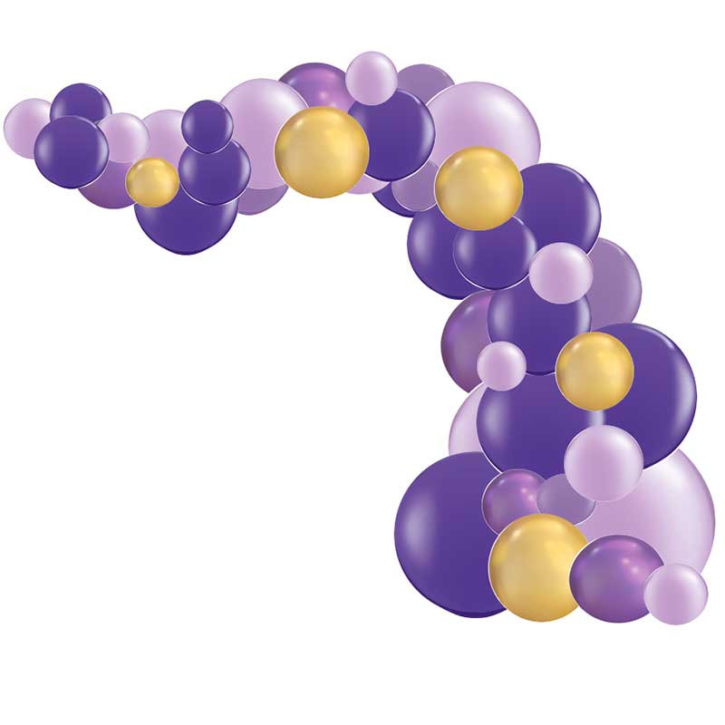 Decoration Kit Arche De Ballons Organiques Parme Violet Dore Chrome Decoration Kit Arche De Ballons Organiques Parme Violet Dore Chrome