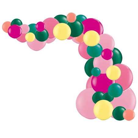 Kit Arche de Ballons Organiques - Modèle Toucan Tropical