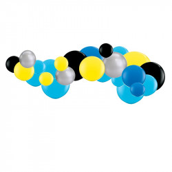 Kit Guirlande De Ballons Organiques Theme Police Policier Gendarmes Et Voleurs