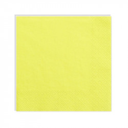 serviette papier deco jaune